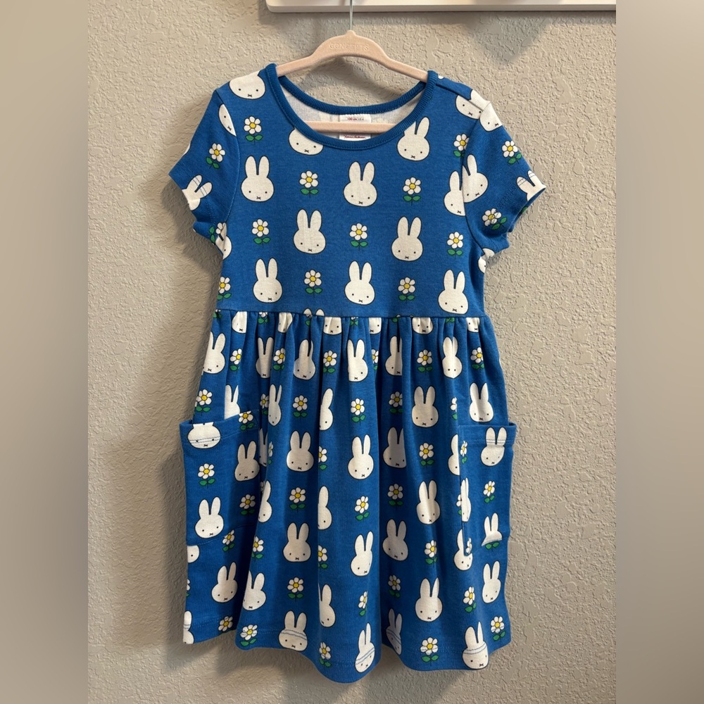 Hanna Andersson Miffy Print Pocket Dress Size 4 (100 cm) - Picture 2 of 3